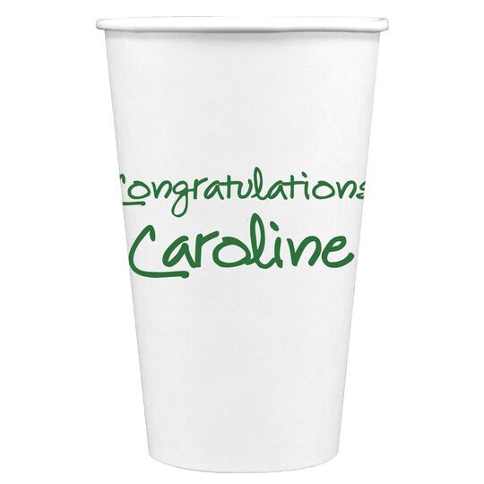 Studio Text Paper Coffee Cups