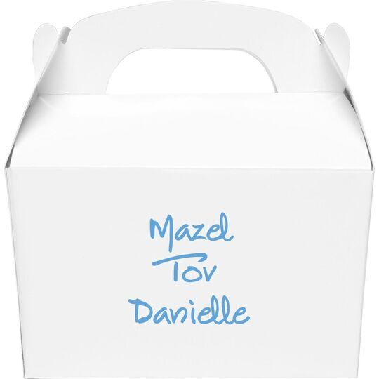 Studio Text Gable Favor Boxes