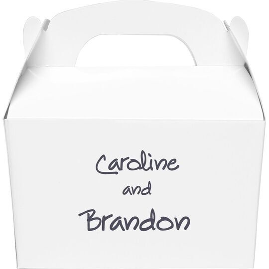 Studio Text Gable Favor Boxes