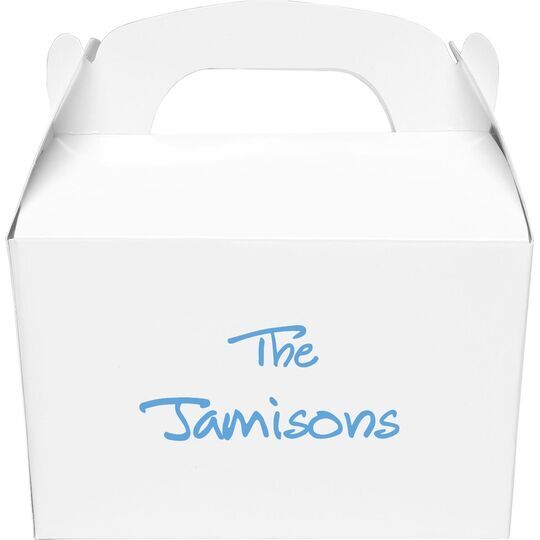 Studio Text Gable Favor Boxes