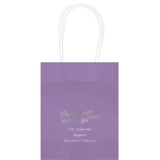 Fun Who Invited You Mini Twisted Handled Bags