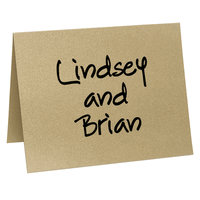 Studio Large Text Folded Shimmer Note Cards