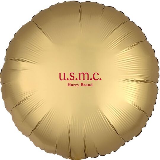 Big Word U.S.M.C. Mylar Balloons