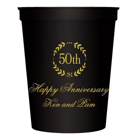 50th Wreath Stadium Cups