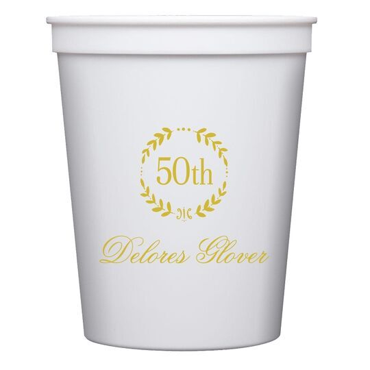 50th Wreath Stadium Cups