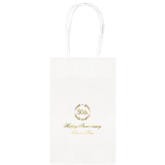 50th Wreath Medium Twisted Handled Bags