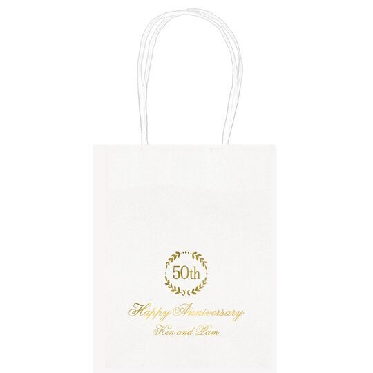 50th Wreath Mini Twisted Handled Bags