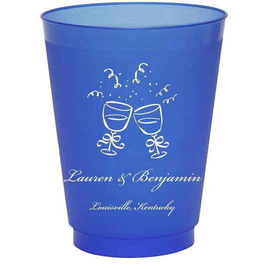 Toasting Wine Glasses Colored Shatterproof Cups