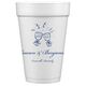 Toasting Wine Glasses Styrofoam Cups Image 1 of 2