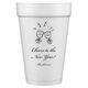 Toasting Wine Glasses Styrofoam Cups Image 2 of 2