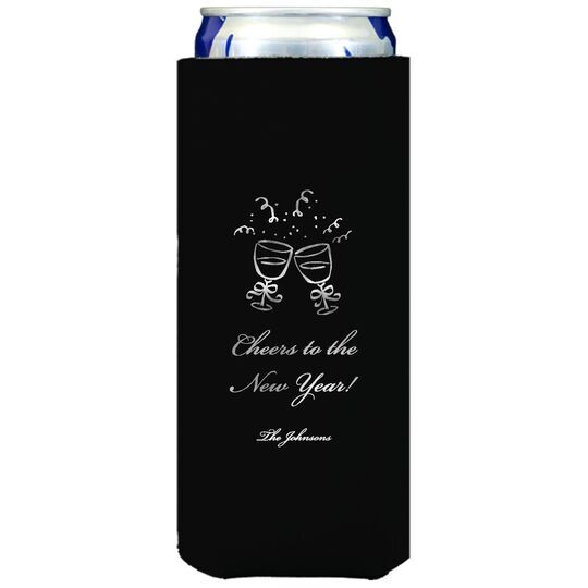 Toasting Wine Glasses Collapsible Slim Huggers