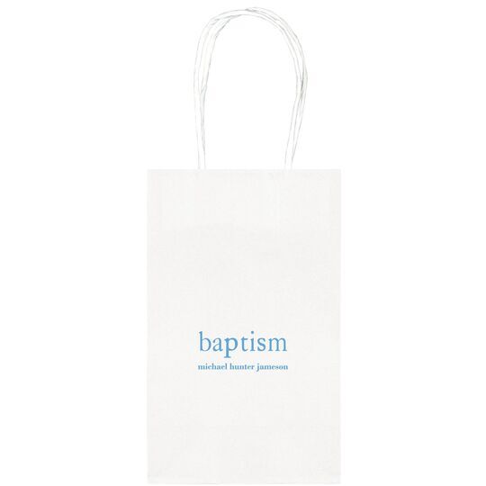 Big Word Baptism Medium Twisted Handled Bags