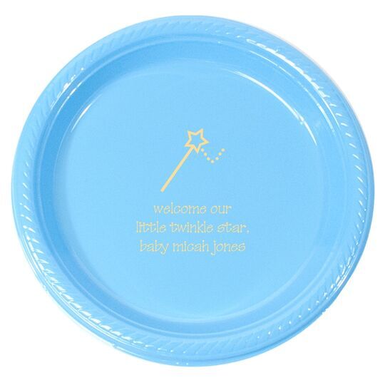 Magical Wand Plastic Plates