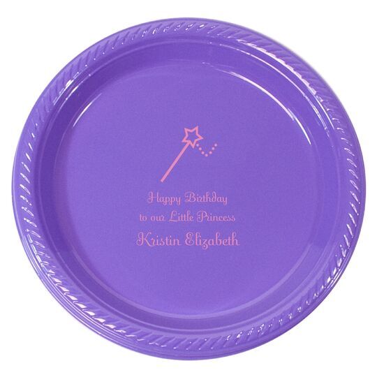 Magical Wand Plastic Plates