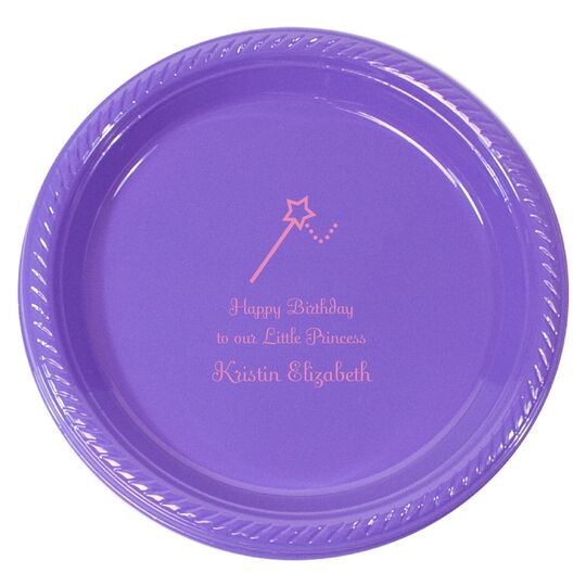 Magical Wand Plastic Plates