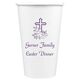 Floral Cross Paper Coffee Cups Image 3 of 3