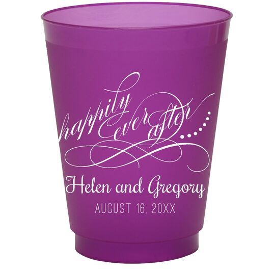 Happily Ever After Colored Shatterproof Cups