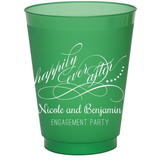 Happily Ever After Colored Shatterproof Cups
