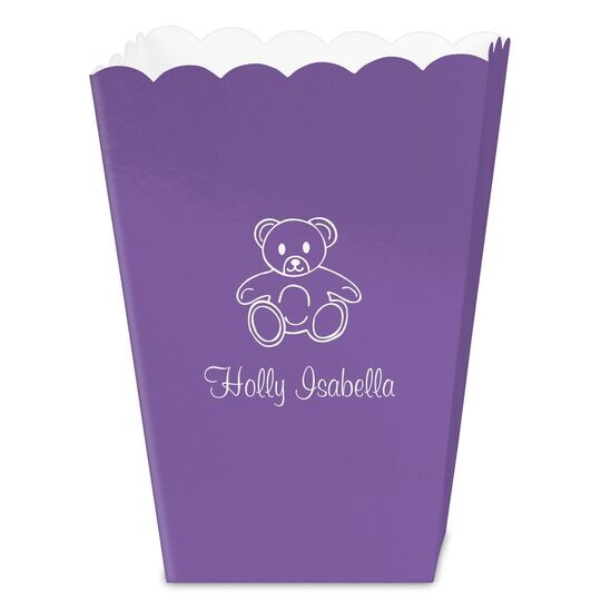 Little Teddy Bear Mini Popcorn Boxes