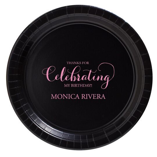 Thanks For Celebrating Any Event Paper Plates