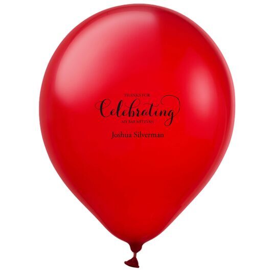 Thanks For Celebrating Any Event Latex Balloons