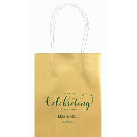 Thanks For Celebrating Any Event Mini Twisted Handled Bags