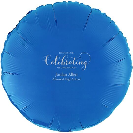 Thanks For Celebrating Any Event Mylar Balloons