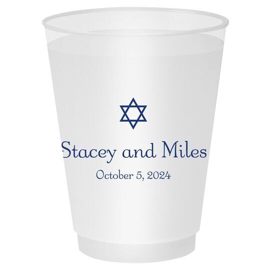 Little Star of David Shatterproof Cups