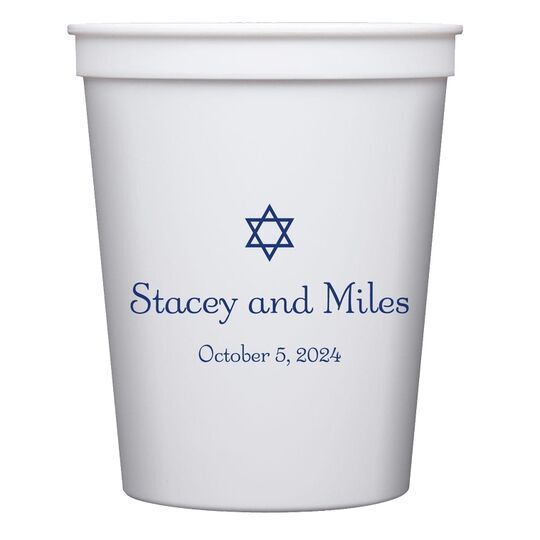 Little Star of David Stadium Cups
