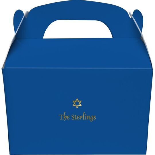 Little Star of David Gable Favor Boxes