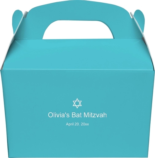 Little Star of David Gable Favor Boxes