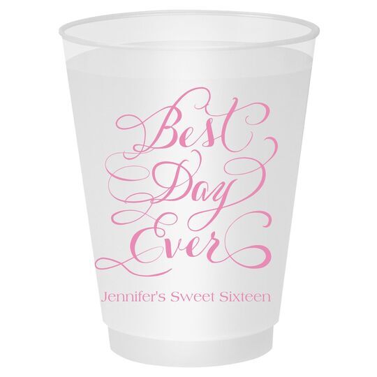 Whimsy Best Day Ever Shatterproof Cups