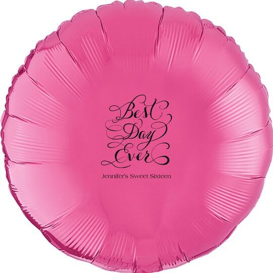 Whimsy Best Day Ever Mylar Balloons