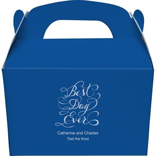 Whimsy Best Day Ever Gable Favor Boxes