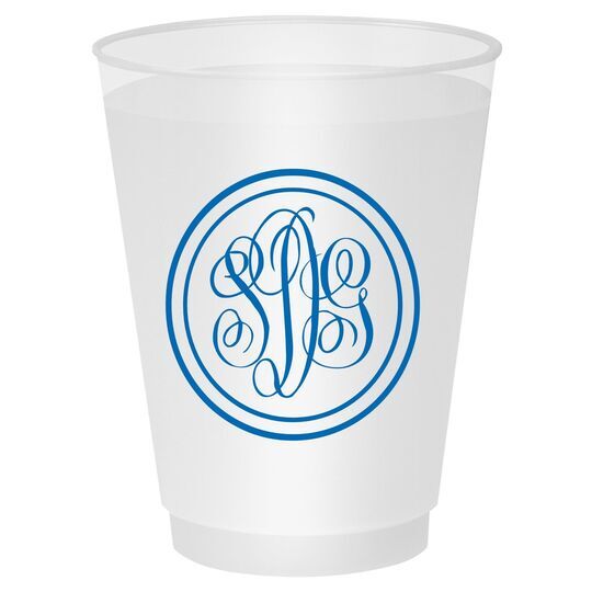 Double Circle Monogram Shatterproof Cups