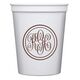 Double Circle Monogram Stadium Cups Image 2 of 5