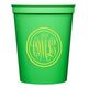 Double Circle Monogram Stadium Cups Image 5 of 5