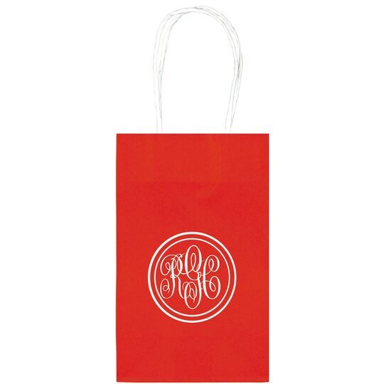 Double Circle Monogram Medium Twisted Handled Bags