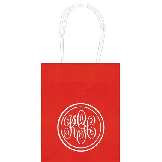 Double Circle Monogram Mini Twisted Handled Bags