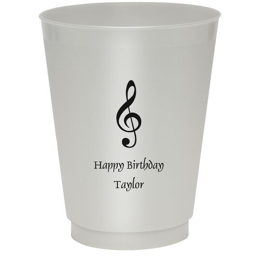 Treble Clef Colored Shatterproof Cups