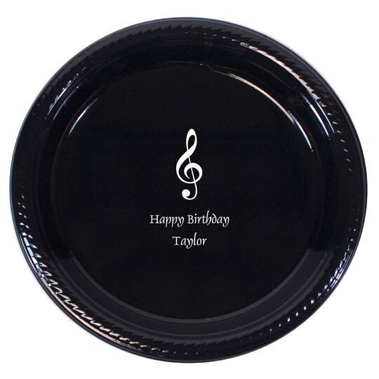 Treble Clef Plastic Plates