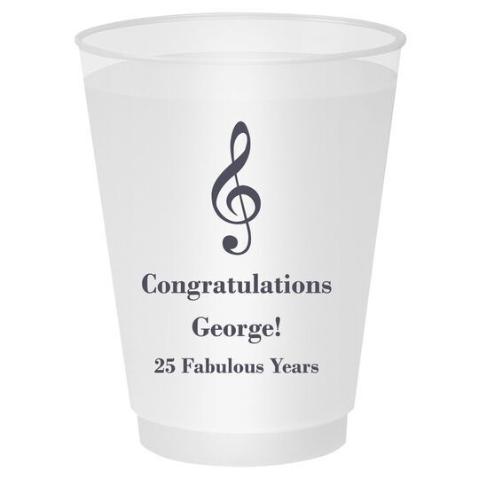 Treble Clef Shatterproof Cups