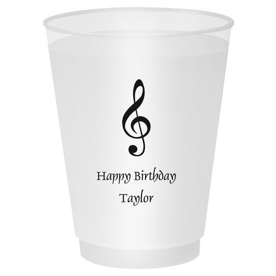 Treble Clef Shatterproof Cups