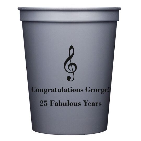 Treble Clef Stadium Cups