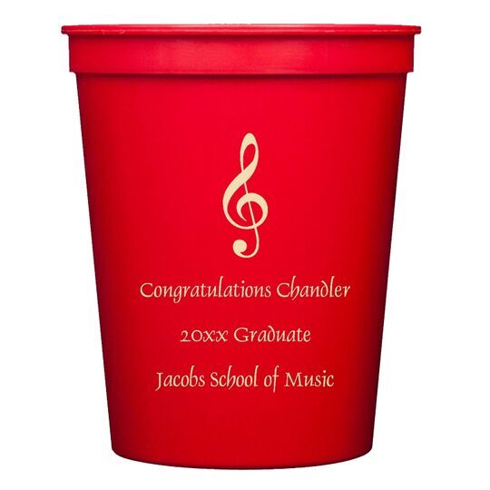 Treble Clef Stadium Cups