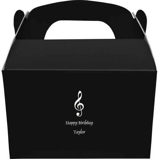 Treble Clef Gable Favor Boxes