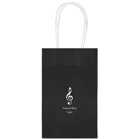 Treble Clef Medium Twisted Handled Bags