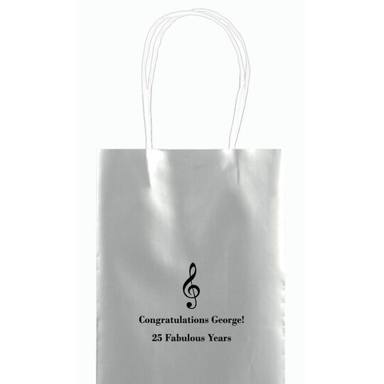 Treble Clef Mini Twisted Handled Bags