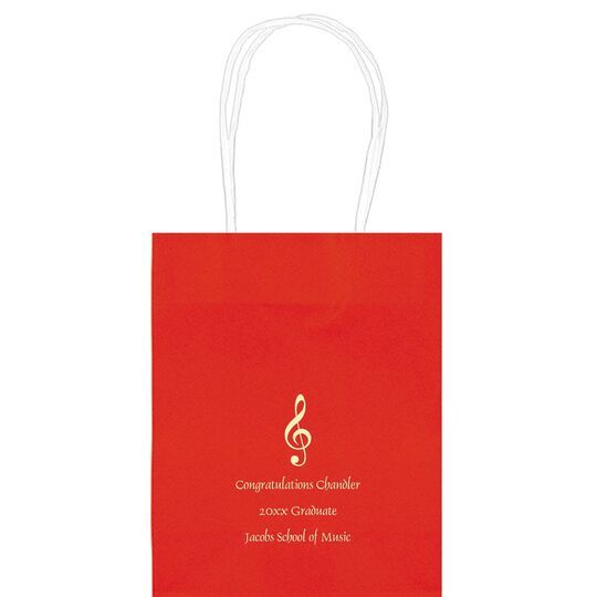 Treble Clef Mini Twisted Handled Bags