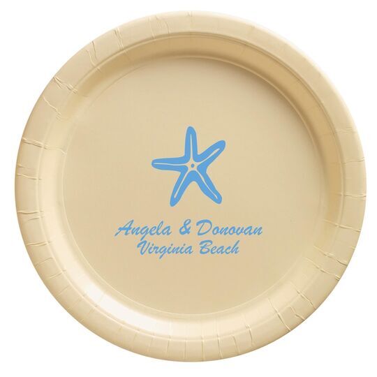 Royal Starfish Paper Plates